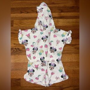 Disney Junior Minnie Hooded Sweatshirt and Short Set 2T